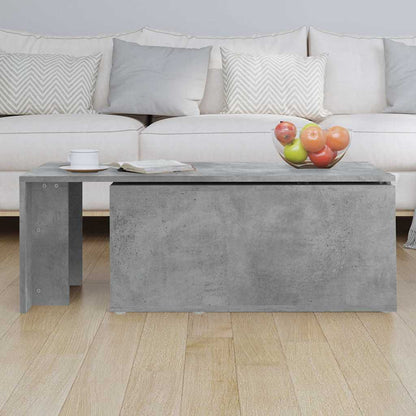 801341 vidaXL Coffee Table Concrete Grey 150x50x35 cm Engineered Wood