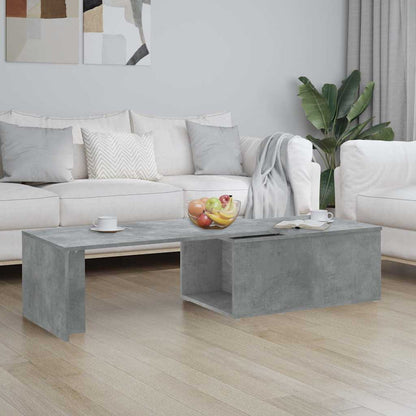 801341 vidaXL Coffee Table Concrete Grey 150x50x35 cm Engineered Wood