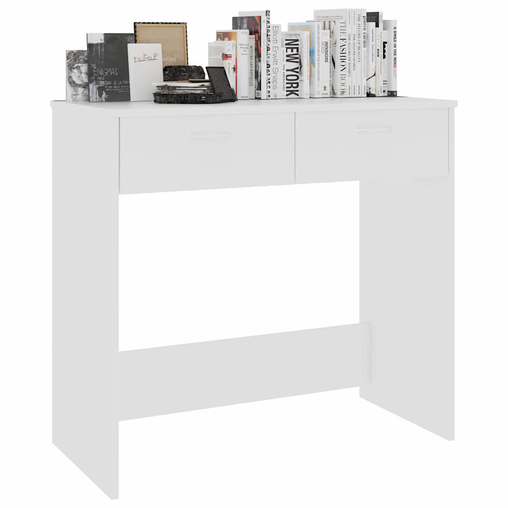 801355 vidaXL Desk White 80x40x75 cm Engineered Wood