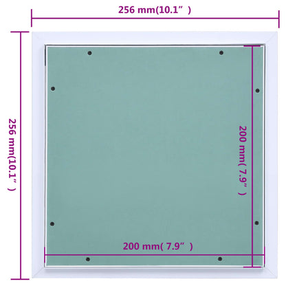 Access Panel with Aluminium Frame and Plasterboard 200x200 mm