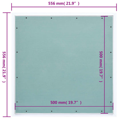 Access Panel with Aluminium Frame and Plasterboard 500x500 mm