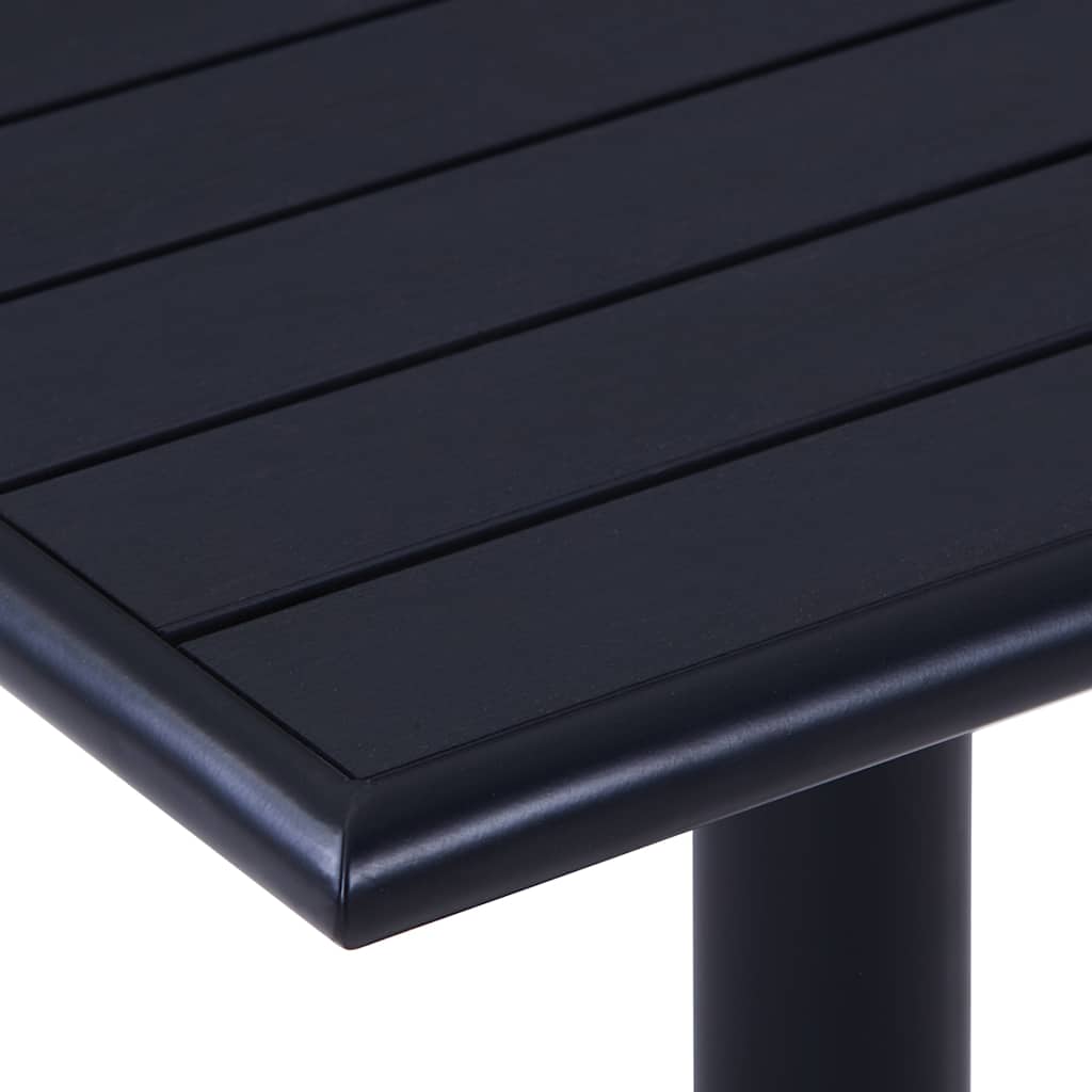 Garden Table Black 60x60x75 cm