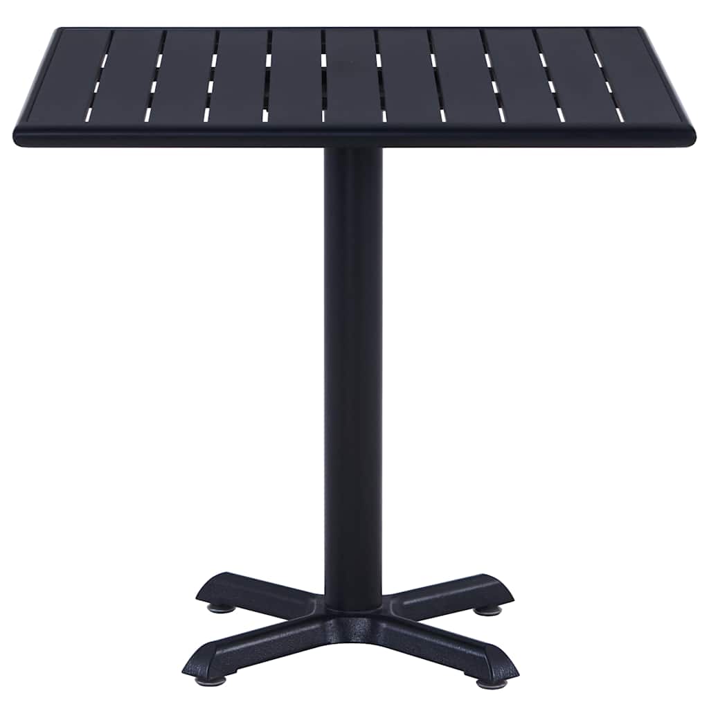 Garden Table Black 80x80x75 cm