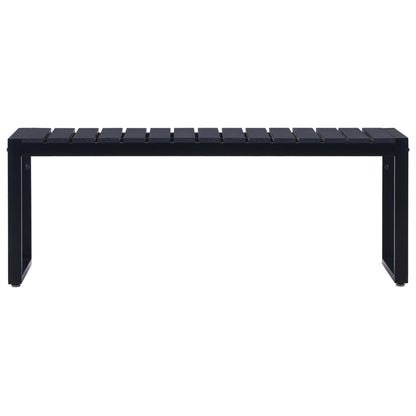 Garden Bench | Black | PS board, iron | 120.5 cm | Built Tough