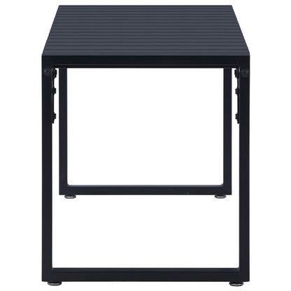 Garden Bench | Black | PS board, iron | 120.5 cm | Built Tough