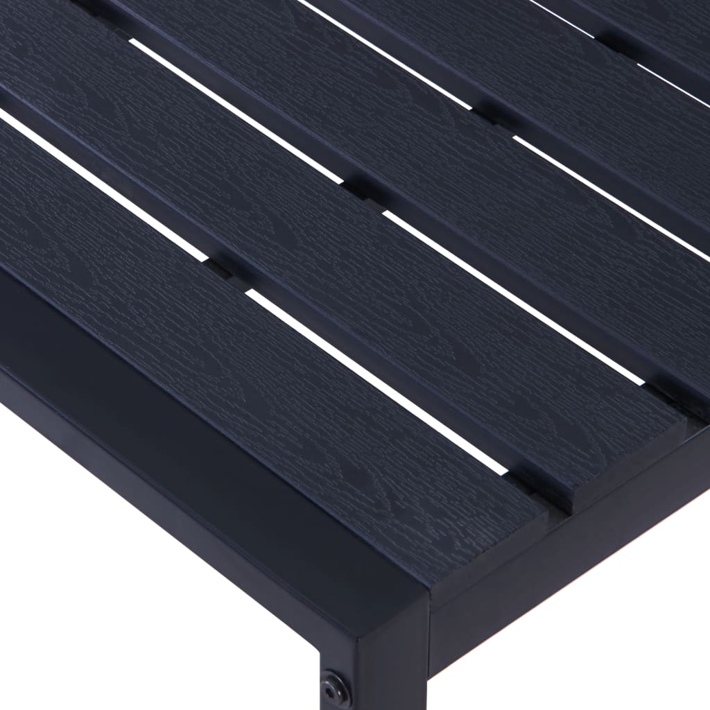 Garden Bench | Black | PS board, iron | 120.5 cm | Built Tough