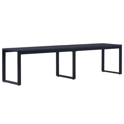 Garden Bench | Black | PS board | 180 cm wide | Durable | Garden Bench