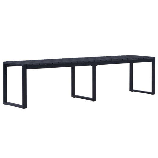 Garden Bench | Black | PS board | 180 cm wide | Durable | Garden Bench