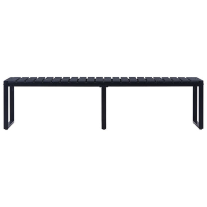 Garden Bench | Black | PS board | 180 cm wide | Durable | Garden Bench