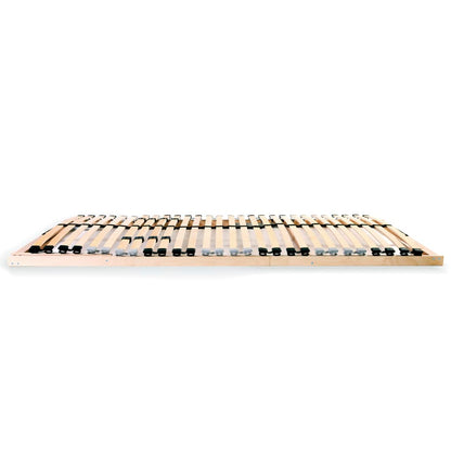 Slatted Bed Bases without Mattress 2 pcs with 28 Slats 80x200 cm