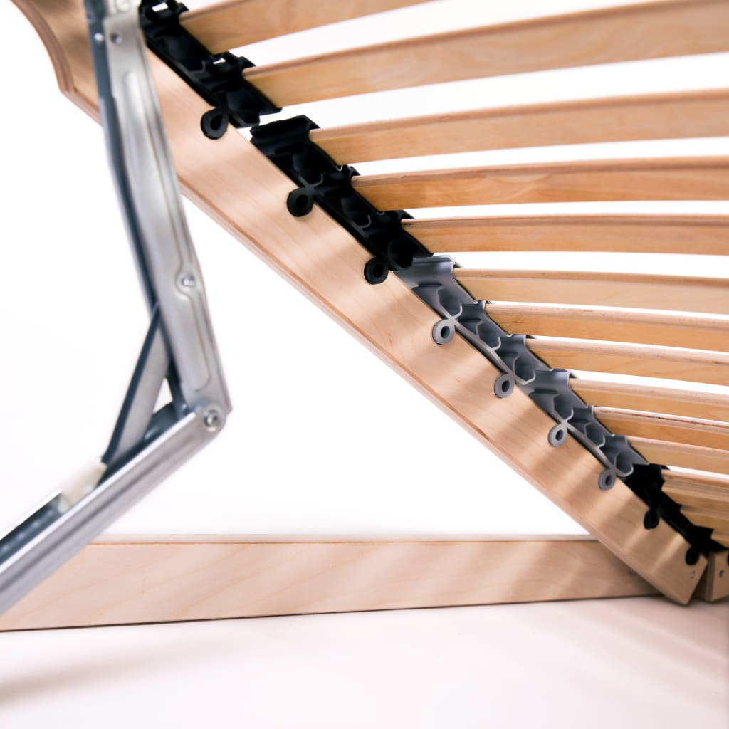 Slatted Bed Bases without Mattress 2 pcs with 42 Slats 80x200 cm