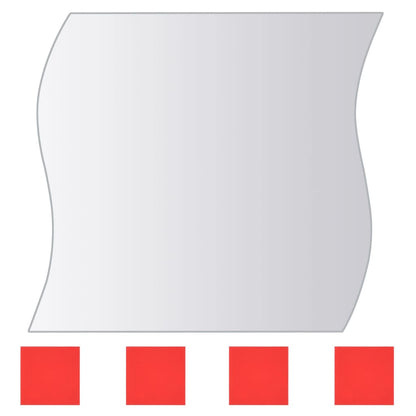 16 Piece Mirror Tiles Multi-Shape Glass