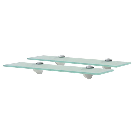Floating Shelf | Set of 2 | Clear | Toughened safety glass, zinc alloy