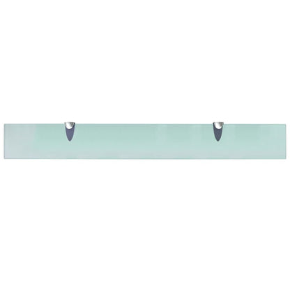 Floating Shelves 2 pcs Glass 80x10 cm 8 mm