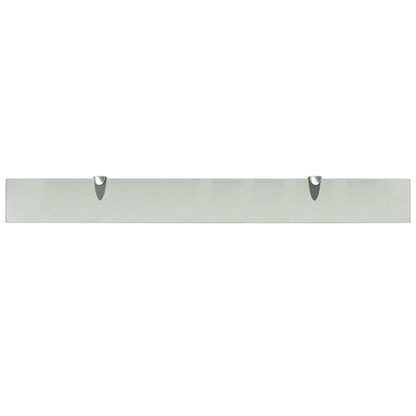 Floating Shelves 2 pcs Glass 90x10 cm 8 mm