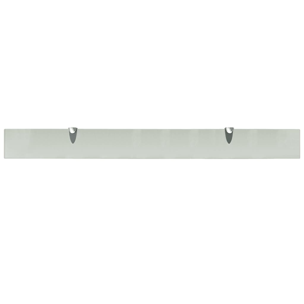 Floating Shelves 2 pcs Glass 100x10 cm 8 mm