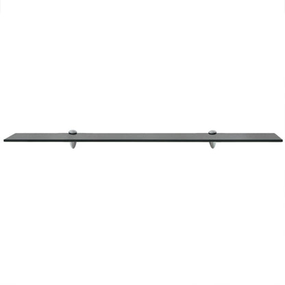 Floating Shelf | Set of 2 | Black | Tempered safety glass | Medium