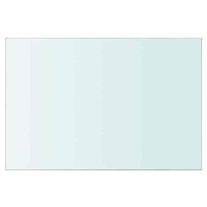 Shelves 2 pcs Panel Glass Clear 20x25 cm