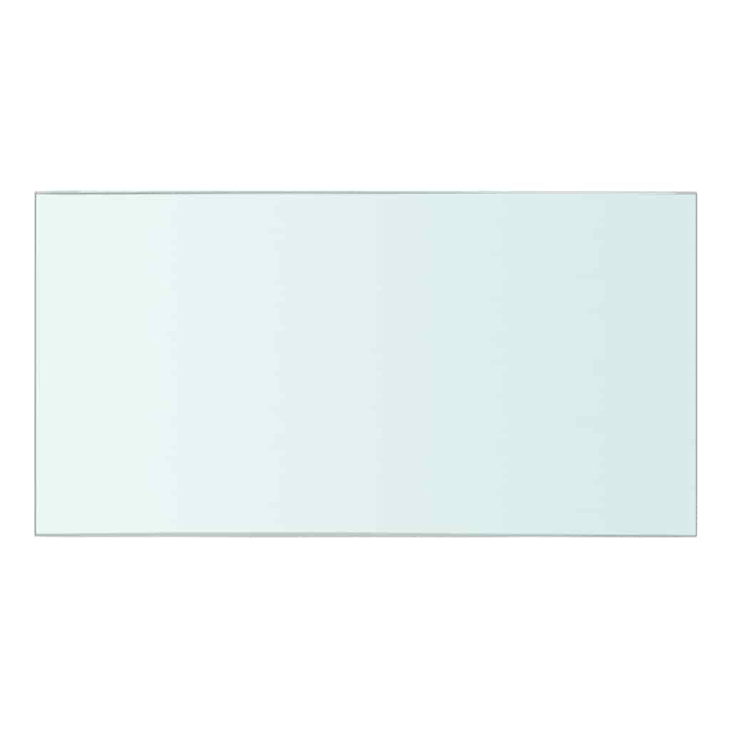 Shelves 2 pcs Panel Glass Clear 30x12 cm