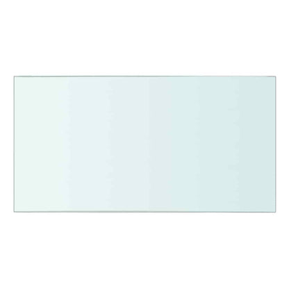 Shelves 2 pcs Panel Glass Clear 30x12 cm