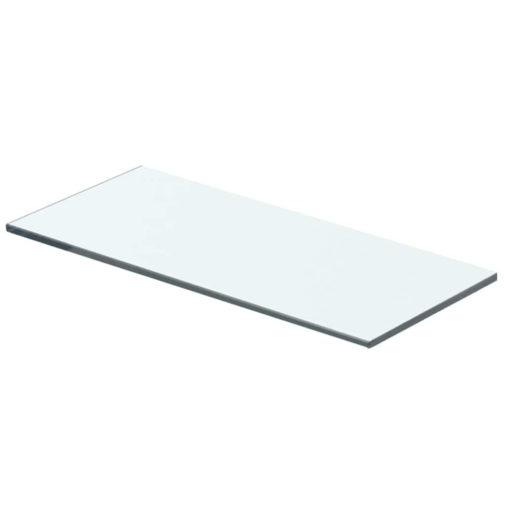 Shelves 2 pcs Panel Glass Clear 40x12 cm