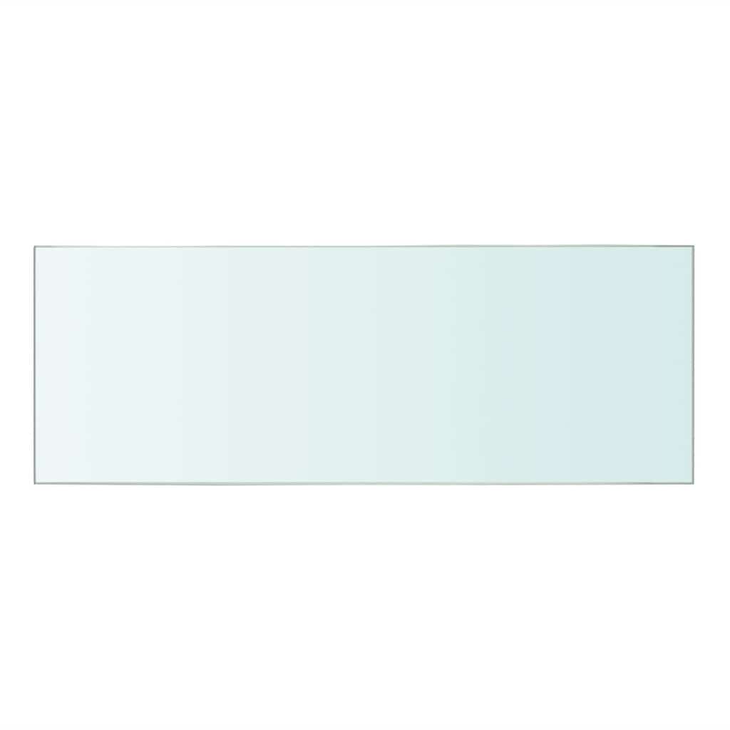 Shelves 2 pcs Panel Glass Clear 40x12 cm