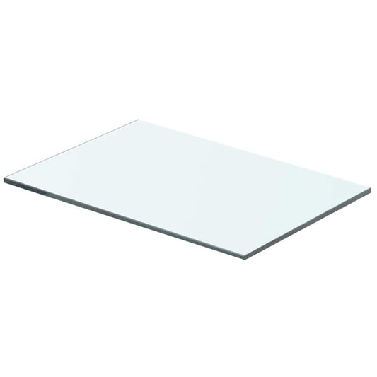 Shelves 2 pcs Panel Glass Clear 40x20 cm