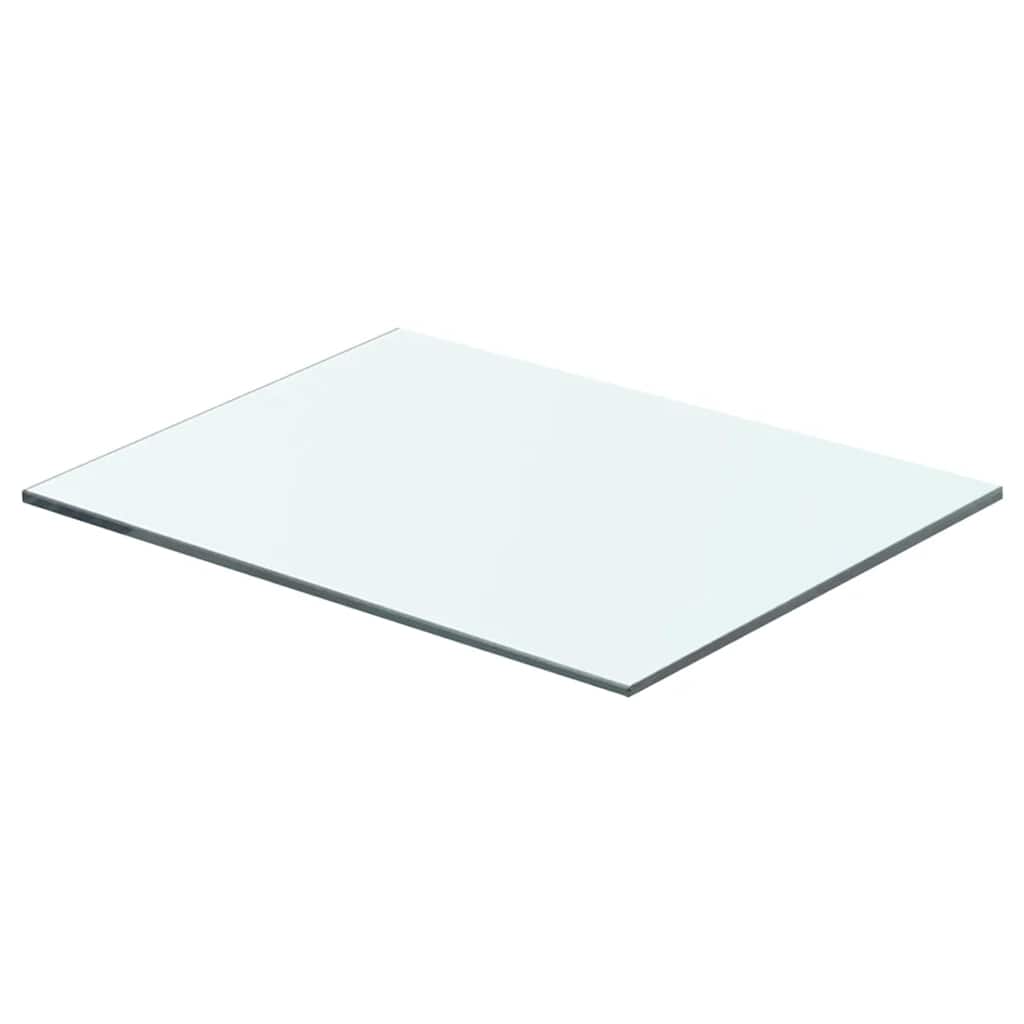 Shelves 2 pcs Panel Glass Clear 40x25 cm