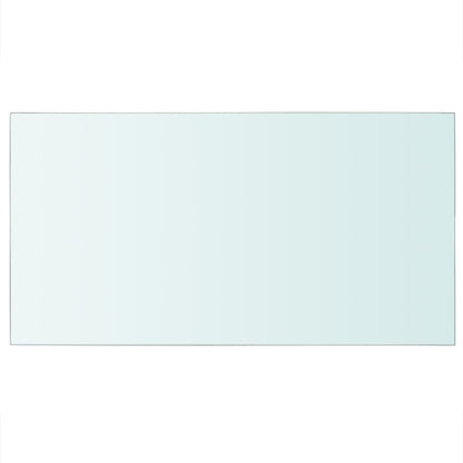 Shelves 2 pcs Panel Glass Clear 40x25 cm