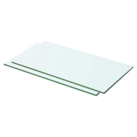 Glass Panel | Set of 2 | Clear | Tempered glass | 50x20 cm | Durable