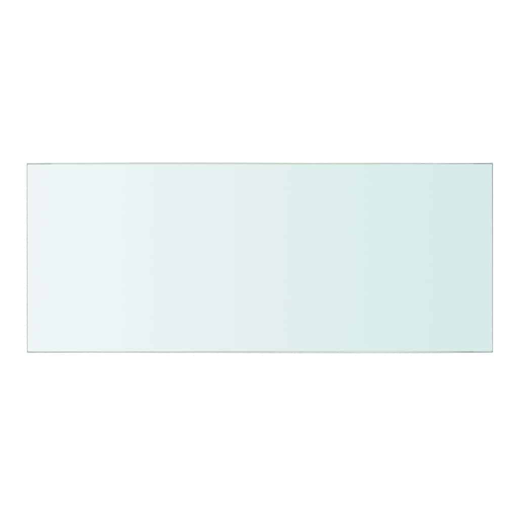 Shelves 2 pcs Panel Glass Clear 50x20 cm