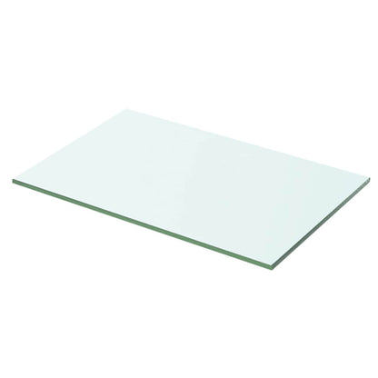 Shelves 2 pcs Panel Glass Clear 50x25 cm