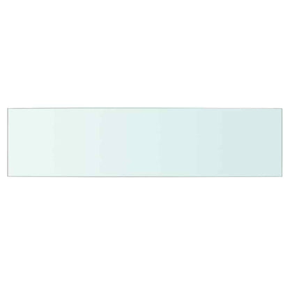 Shelves 2 pcs Panel Glass Clear 60x15 cm