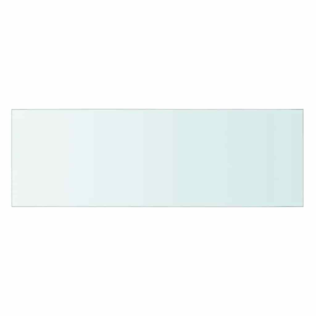 Shelves 2 pcs Panel Glass Clear 60x20 cm