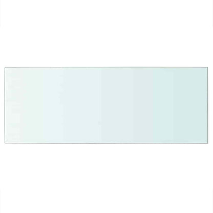 Shelves 2 pcs Panel Glass Clear 60x25 cm