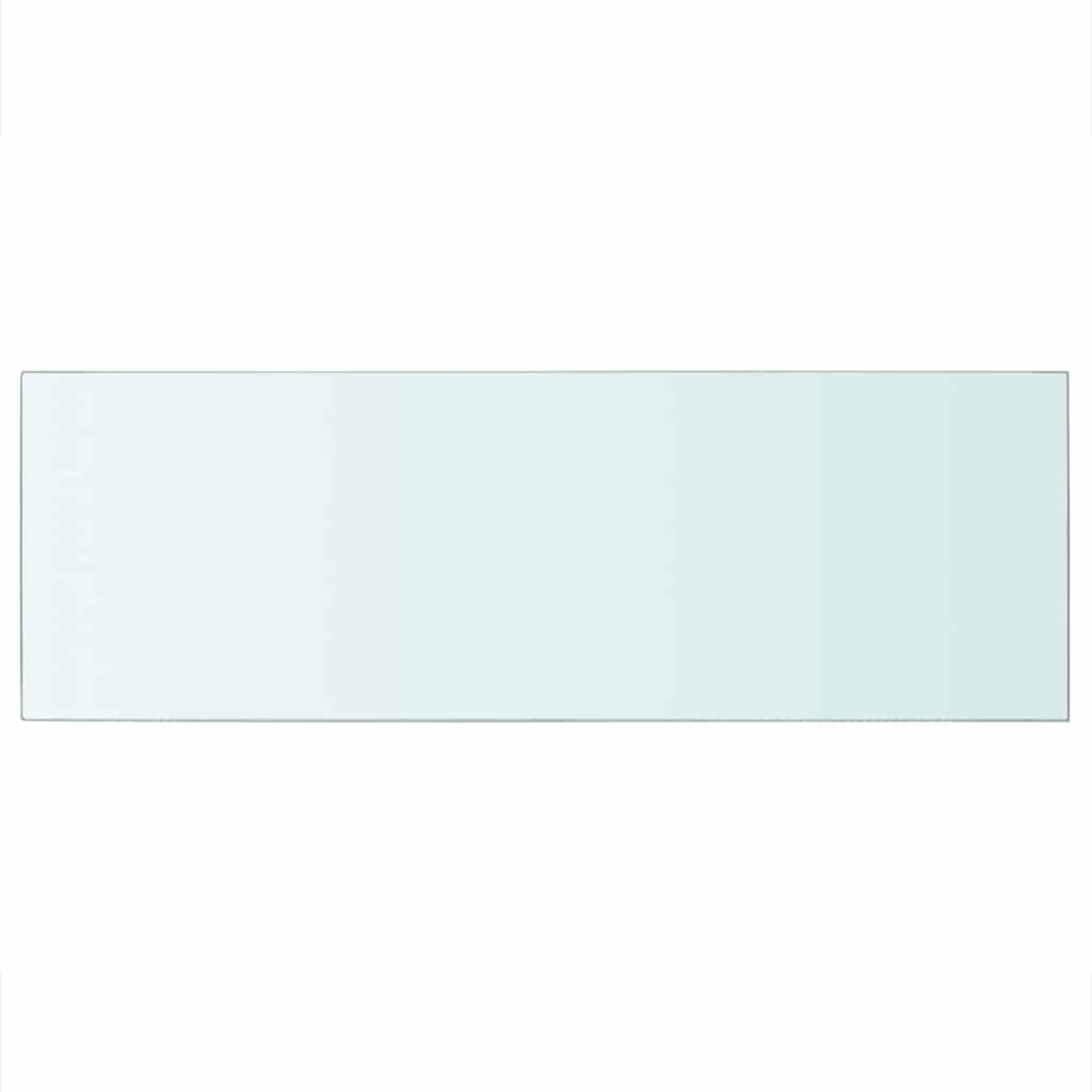 Shelves 2 pcs Panel Glass Clear 70x25 cm