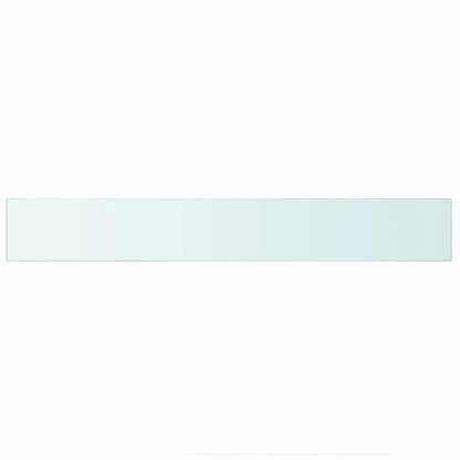 Shelves 2 pcs Panel Glass Clear 90x12 cm