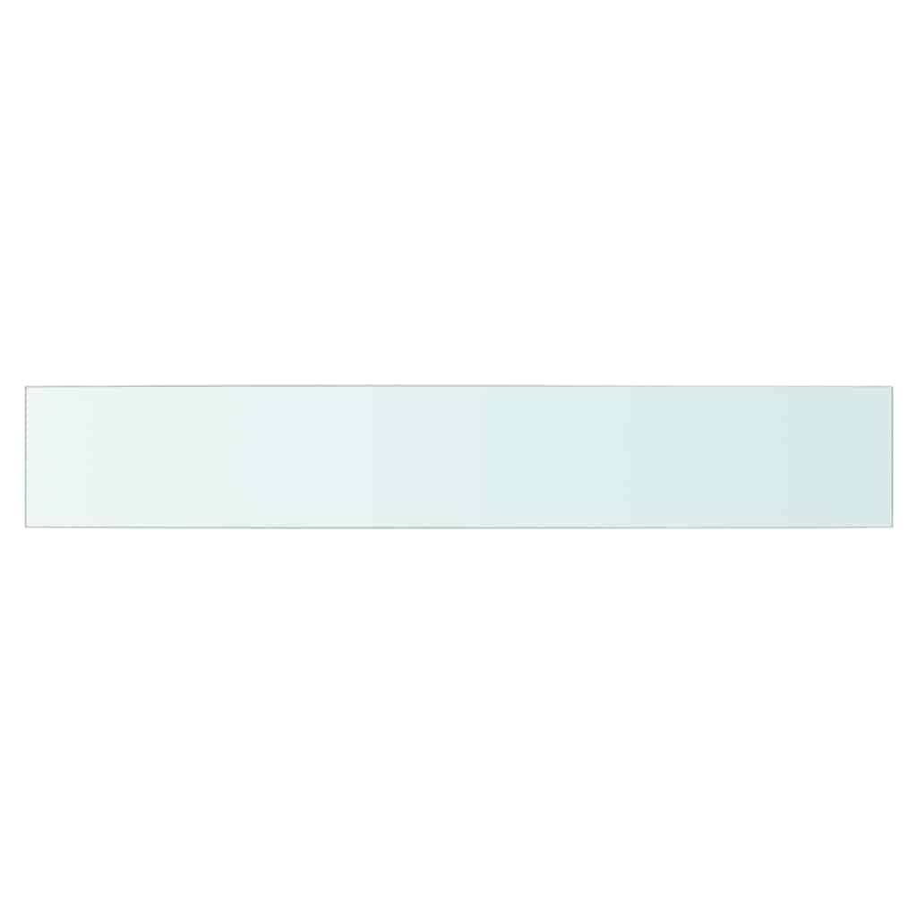 Shelves 2 pcs Panel Glass Clear 90x15 cm