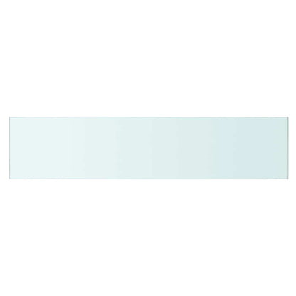 Shelves 2 pcs Panel Glass Clear 90x20 cm