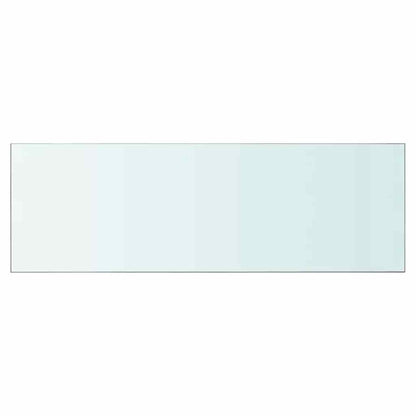 Shelves 2 pcs Panel Glass Clear 90x30 cm