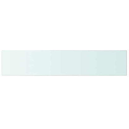 Shelves 2 pcs Panel Glass Clear 100x20 cm