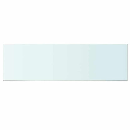 Shelves 2 pcs Panel Glass Clear 100x30 cm