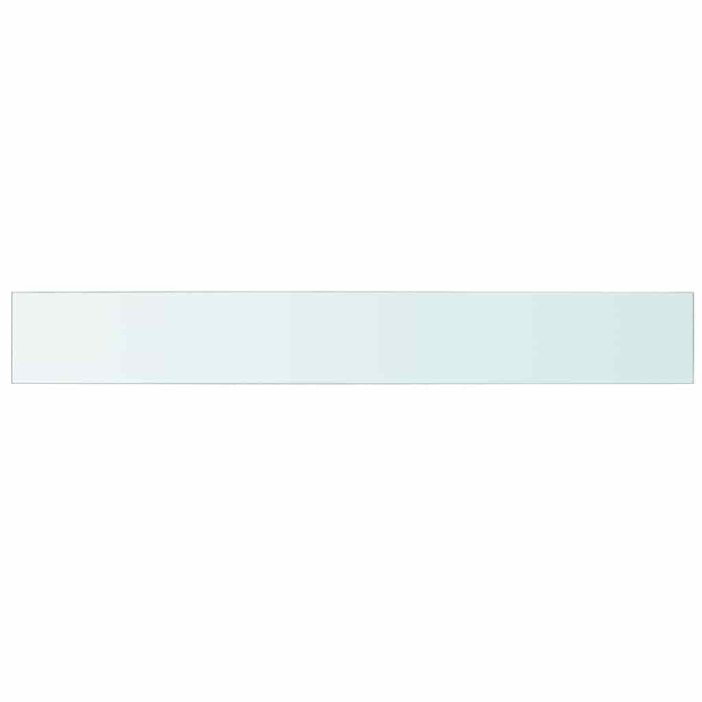 Shelves 2 pcs Panel Glass Clear 110x15 cm