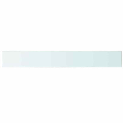 Shelves 2 pcs Panel Glass Clear 110x15 cm