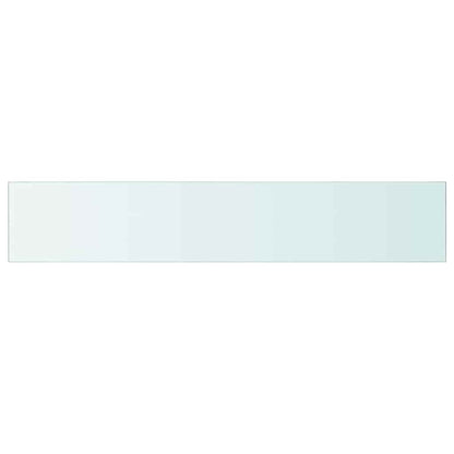 Shelves 2 pcs Panel Glass Clear 110x20 cm