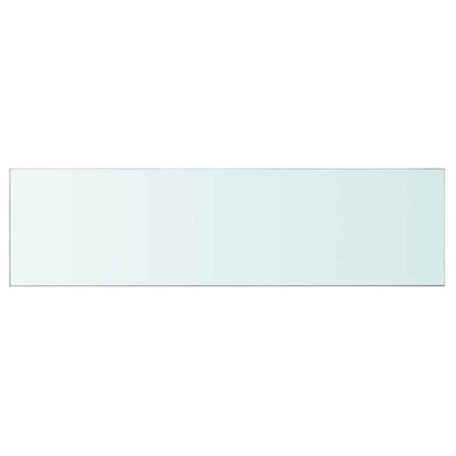 Shelves 2 pcs Panel Glass Clear 110x30 cm