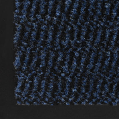 Dust Control Mats 2 pcs Rectangular Tufted 80x120 cm Blue