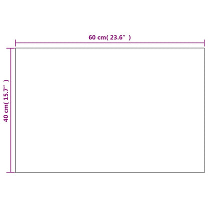 Wall Mirrors 2 pcs 60x40 cm Rectangular Glass