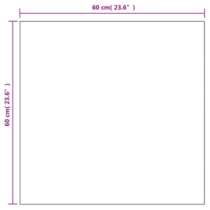 Wall Mirrors 2 pcs 60x60 cm Square Glass