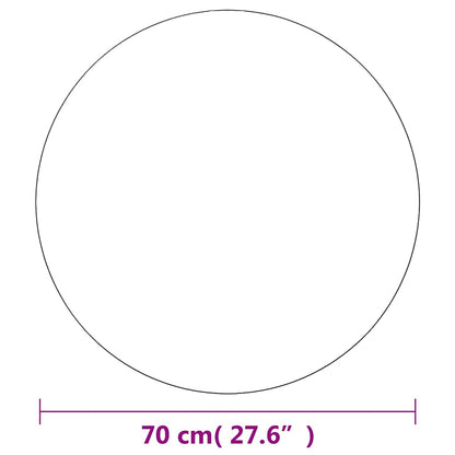 Wall Mirrors 2 pcs 70 cm Round Glass